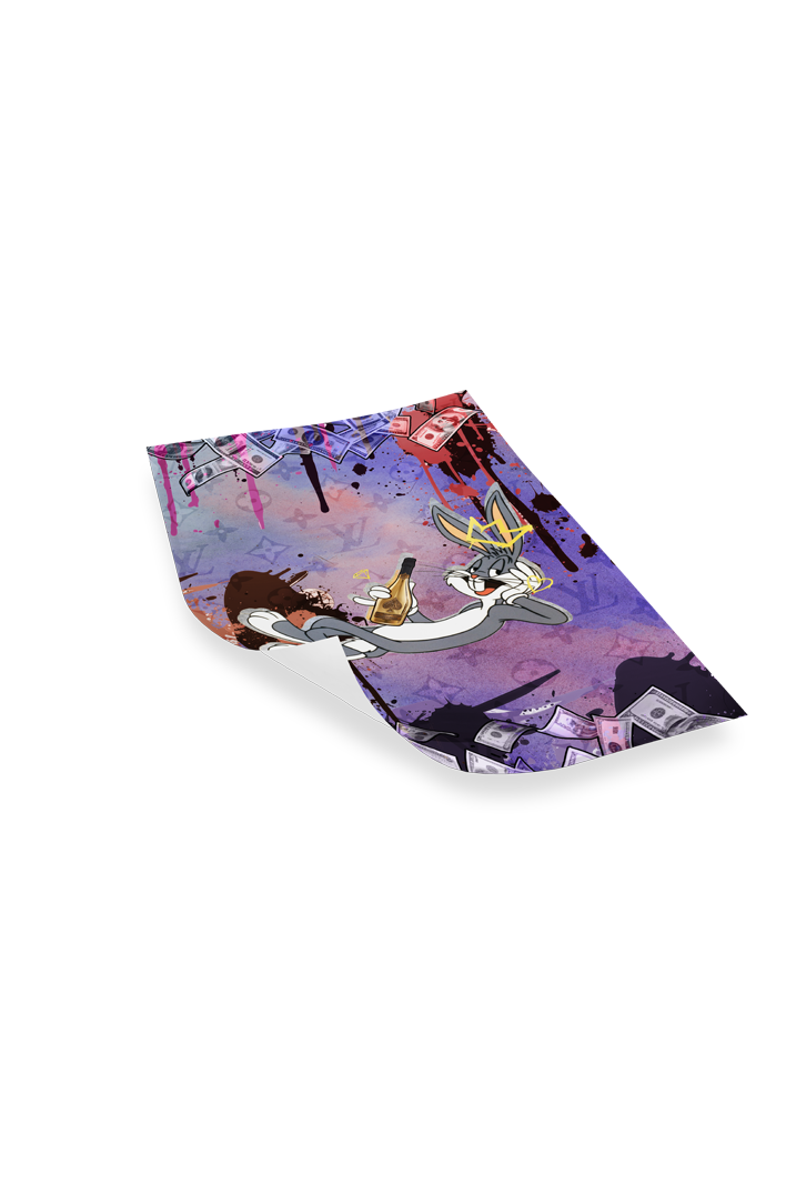 MONEY BUNNY - LED Bilder Folie